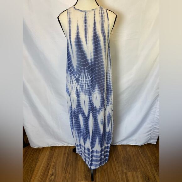 Chan Luu Sheer Tie Dye Maxi Dress Swim Coverup Women’s Size Medium Summer Beach - Picture 1 of 14